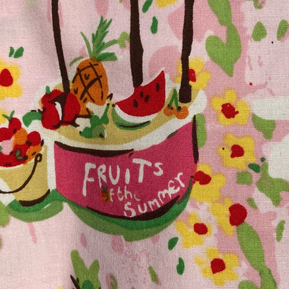 Larry Levine beach 🏖️ print pink/green skort size 12 - Picture 2 of 5